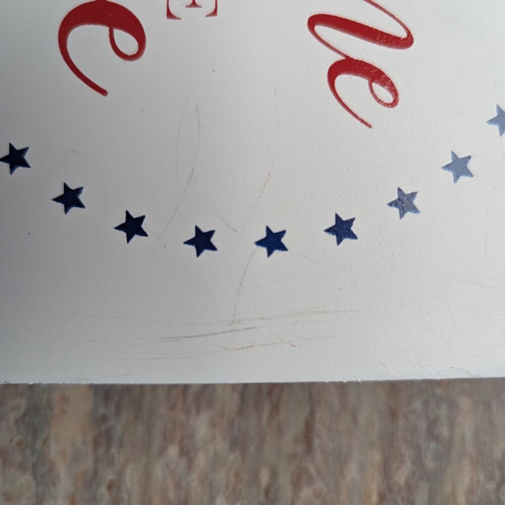 Patriotic Wall Decor, Red White Blue Decor Ashland Home Wall Sign Decor NWT 2PK - Picture 12 of 14